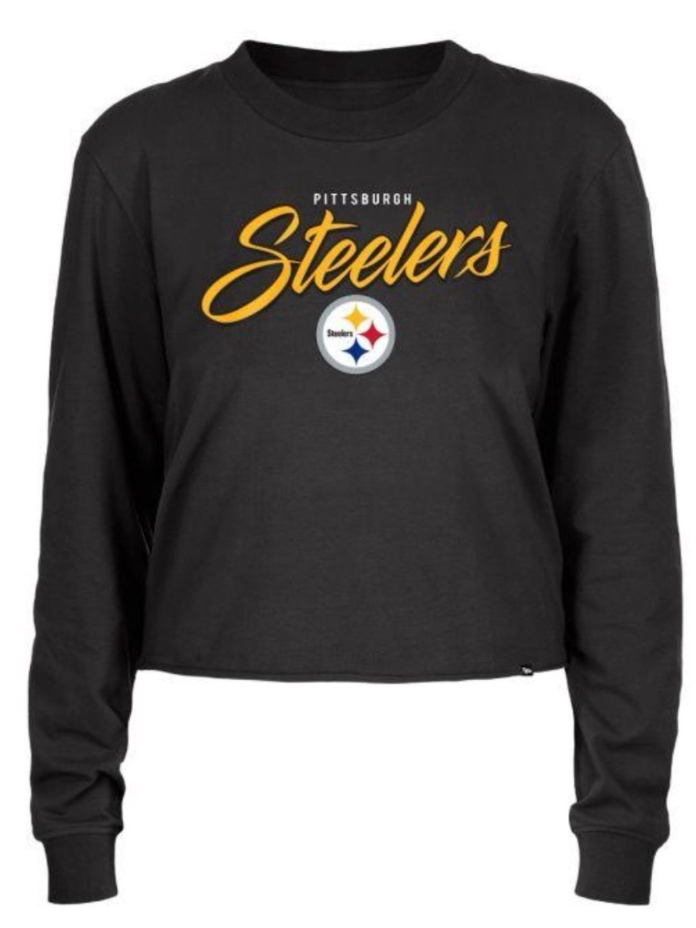 Pittsburgh Steelers NFL Team Apparel Black Crewneck Sweatshirt – Large